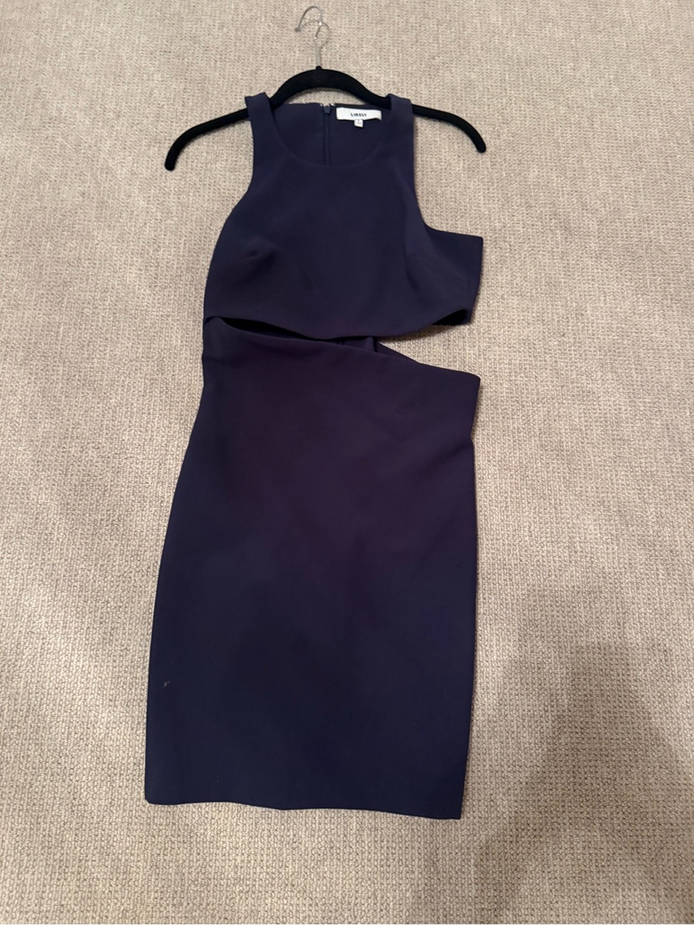 Likely Navy Cutout Mini Dress